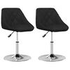 vidaXL Sillas de comedor 2 unidades cuero sint&eacute;tico negro