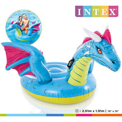 Intex Flotador dragón inflable dragón 201x191 cm