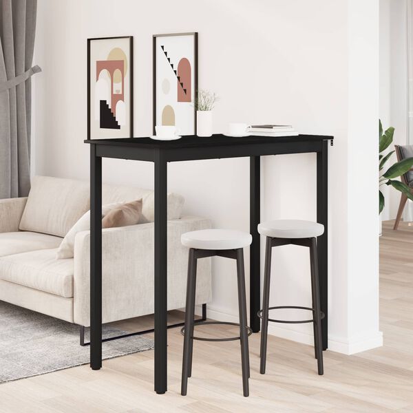 vidaXL Mesa de barra de pie Madera de ingenier&iacute;a