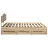 vidaXL Estructura de cama Roble Sonoma 180 x 200 cm Madera Ingenieril