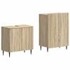 vidaXL Juego de gabinete de ba&ntilde;o de 2 piezas ZWOLLE Roble Sonoma