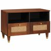vidaXL Mueble de TV Marr&oacute;n 70 x 33,5 x 46 cm Madera de mango maciza
