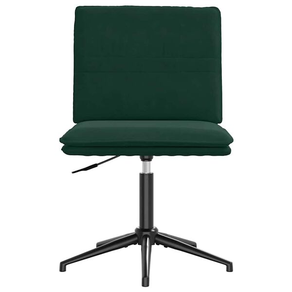 vidaXL Sillas de comedor 6 unidades terciopelo verde oscuro