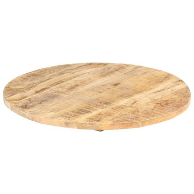 vidaXL Superficie de mesa redonda madera maciza de mango 25-27 mm 40cm