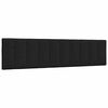 vidaXL Cabecero de cama acolchado Hanko tela negro 200 cm