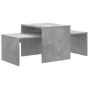 vidaXL Mesa de centro madera contrachapada gris hormig&oacute;n 100x48x40 cm