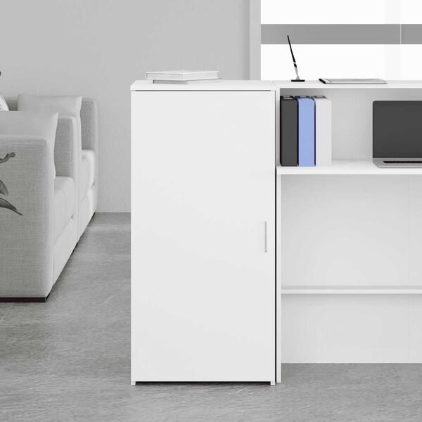 vidaXL Armario de madera de ingenier&iacute;a blanco 50x45x103,5 cm