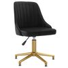 vidaXL Sillas de comedor giratorias 6 unidades terciopelo negro