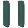 vidaXL Oreja de cabecero Verde Terciopelo
