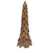 vidaXL &Aacute;rbol de Navidad Marr&oacute;n 111 cm Madera de teca maciza
