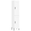 vidaXL Aparador alto madera contrachapada blanco 34,5x34x180 cm