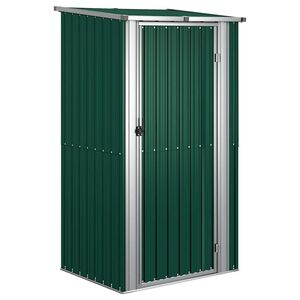 vidaXL Caseta de jard&iacute;n verde 118,5x97x209,5 cm acero galvanizado