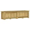 vidaXL Arriate de madera de pino impregnada 196x50x50 cm