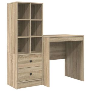 vidaXL Escritorio Roble Sonoma 115,5 x 50 x 127 cm 2 uds.