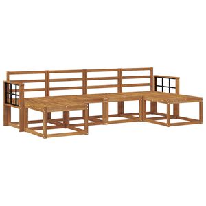 vidaXL Conjunto de sof&aacute;s de exterior 6 pcs Natural