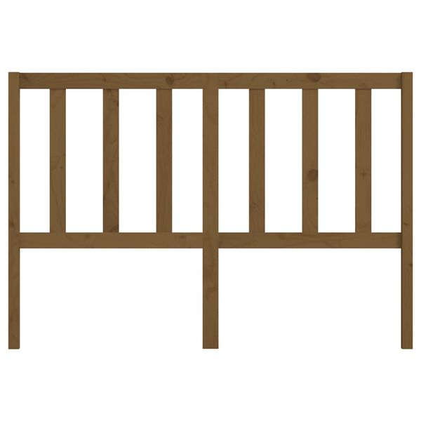 vidaXL Cabecero de cama madera maciza de pino marrón miel 156x4x100 cm