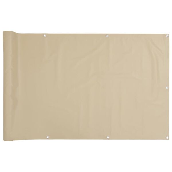 vidaXL Toldo para balc&oacute;n tela oxford beige 75x300 cm