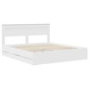 vidaXL Estructura de cama con caj&oacute;n 200 x 200 cm Madera Ingenieril