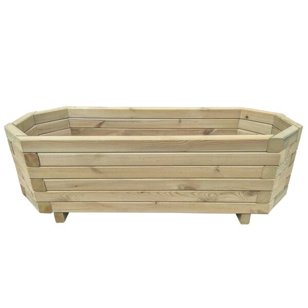 vidaXL Arriate de madera de pino impregnada 100x40x31 cm