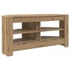 vidaXL MuebledeTVdeesquina 102 x 40,5 x 45 cm Roble artisan