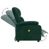 vidaXL Sill&oacute;n de masaje de terciopelo verde oscuro
