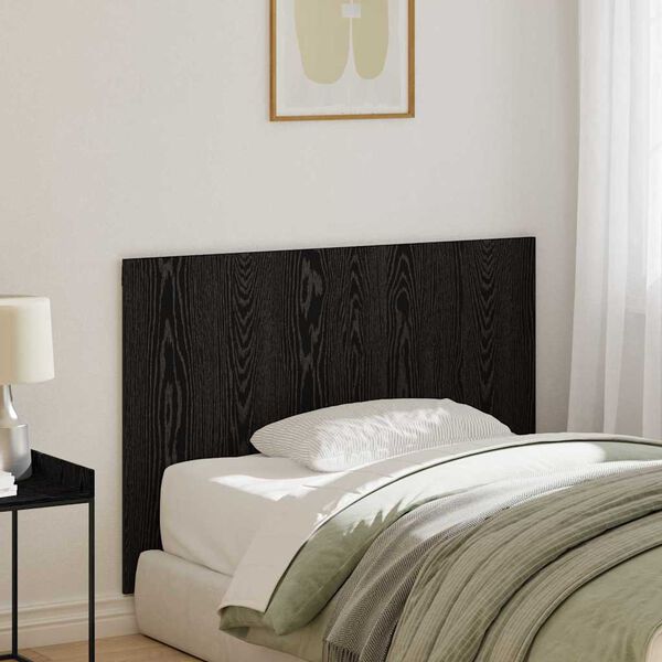 vidaXL Cabecero de Cama con cabecera Roble Negro Madera de ingenier&iacute;a