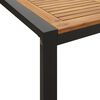 vidaXL Juego de comedor de jardín 7 pzas madera maciza acacia y metal
