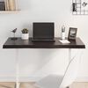 vidaXL Tablero mesa madera tratada borde vivo marr&oacute;n 100x60x(2-4) cm