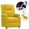 vidaXL Sill&oacute;n de masaje el&eacute;ctrico terciopelo amarillo