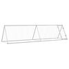 vidaXL Jaula para gallinas acero galvanizado plateado 400x105x91 cm