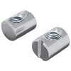 vidaXL Tuerca de Barril 2 uds. Plateado M6 x 13 mm Hierro