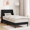 vidaXL Estructura de cama con cabecera Negro 80 x 200 cm Terciopelo