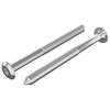 vidaXL Tornillos de Muebles 2 pcs Plateado M6 x 70 mm Acero