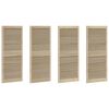 vidaXL Puerta de Armario 4 pcs Natural 140,5 x 2,1 x 59,5 cm