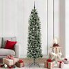 vidaXL &Aacute;rbol Navide&ntilde;o Artificial Delgado con 300 LED Verde y 210 cm