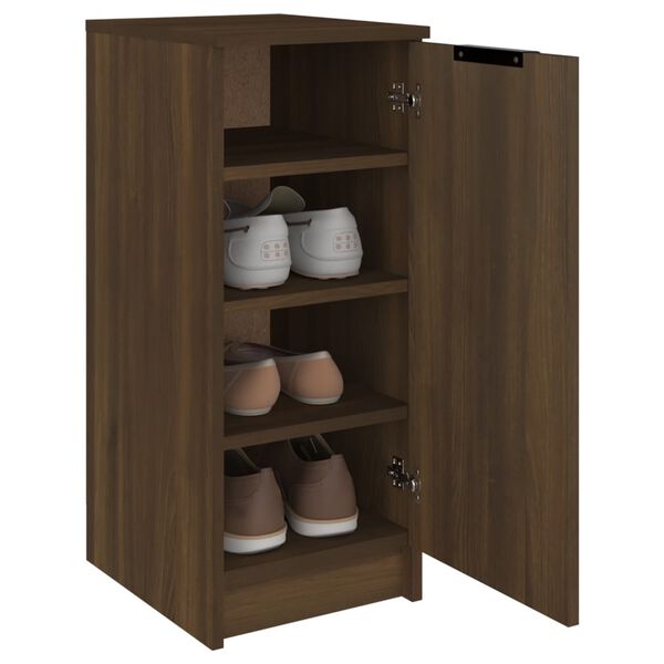 vidaXL Mueble zapatero madera contrachapada marrón roble 30x35x70 cm