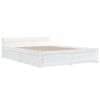 vidaXL Estructura de cama con cajones blanco 150x200 cm