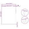 vidaXL Estor enrollable opaco 144,4x230 cm, tela, ancho 140 cm, blanco roto