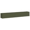 vidaXL Jardinera de acero laminado en fr&iacute;o verde oliva 280x40x40 cm