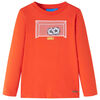 Camiseta infantil de manga larga naranja brillante 104