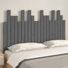 vidaXL Cabecero de cama de pared madera maciza pino gris 127,5x3x80 cm