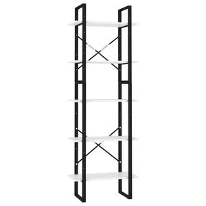 vidaXL Estanter&iacute;a de 5 niveles madera contrachapada gris 60x30x175 cm