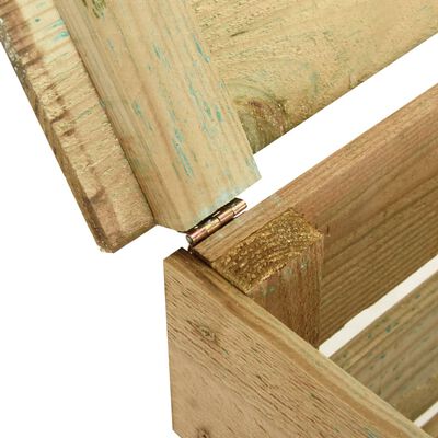 vidaXL Compostador listones 4 uds madera pino impregnada 80x50x100 cm