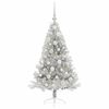 vidaXL &Aacute;rbol de Navidad Artificial Preiluminado Plateado 120 cm PET