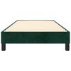 vidaXL Estructura de cama con somier terciopelo verde oscuro 90x190cm