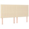 vidaXL Cama sin colch&oacute;n tela color crema 180x200 cm