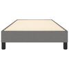 vidaXL Estructura de cama con somier tela gris oscuro 90x200 cm