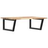 vidaXL Estante de lavabo de pared acero y madera maciza de acacia