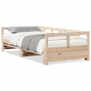vidaXL Sof&aacute; cama sin colch&oacute;n madera maciza de pino 90x200 cm