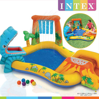 Intex Piscina inflable Dinosaur Play Center 249x191x109 cm